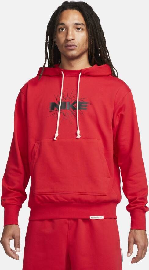 Nike Dri-FIT Standard Issue Basketbalhoodie voor heren Rood