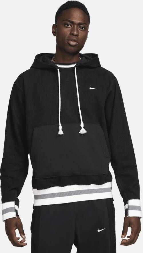 Nike Dri-FIT Standard Issue Basketbalhoodie voor heren Zwart