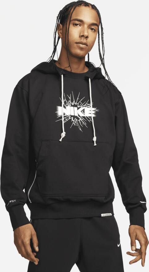 Nike Dri-FIT Standard Issue Basketbalhoodie voor heren Zwart