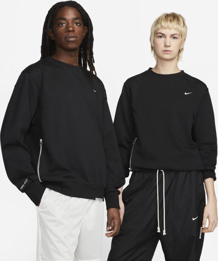 Nike Standard Issue Dri-FIT basketbaltop met ronde hals voor heren (28 cm) Zwart