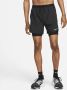 Nike Stride Dri-FIT hybride hardloopshorts voor heren (13 cm) Zwart - Thumbnail 1