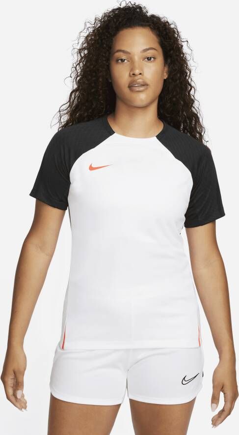Nike Dri-FIT Strike Damestop met korte mouwen Wit