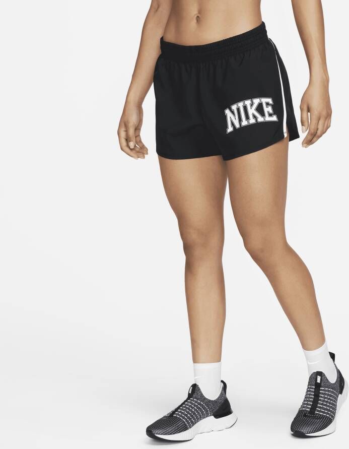 Nike Dri-FIT Swoosh Run Hardloopshorts voor dames Zwart