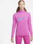 Nike Dri-FIT Swoosh Tussenlaag voor hardlopen met korte rits en lange mouwen voor dames Roze - Thumbnail 1
