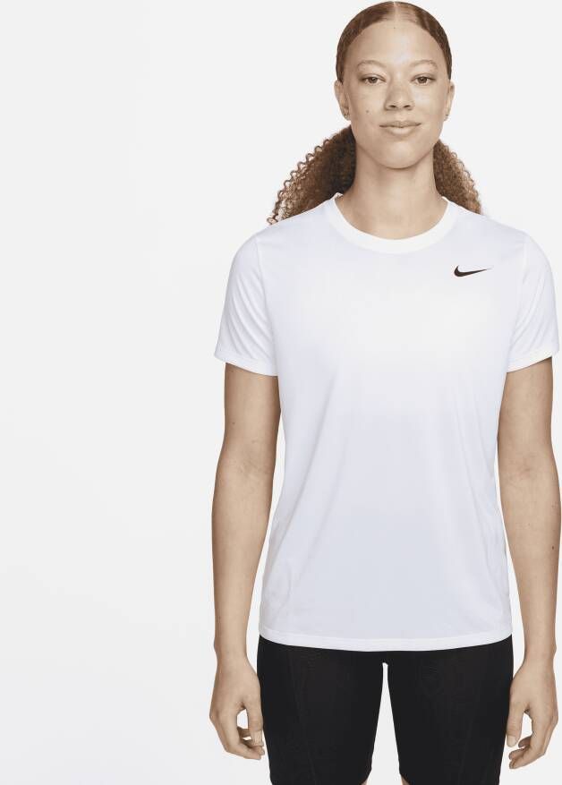 Nike Witte Dri-Fit Shirt voor Dames Dx0687 Wit Dames