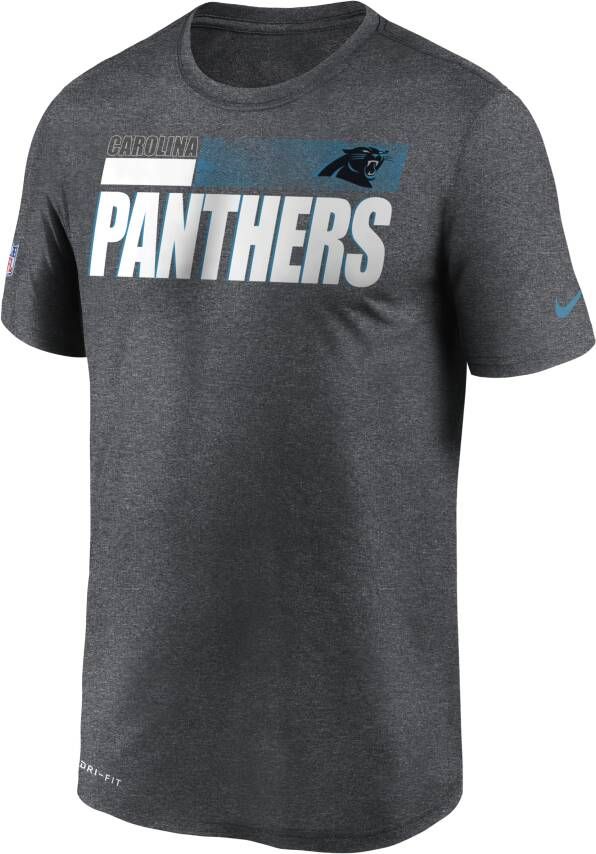 Nike Dri-FIT Team Name Legend Sideline (NFL Carolina Panthers) T-shirt voor heren Grijs