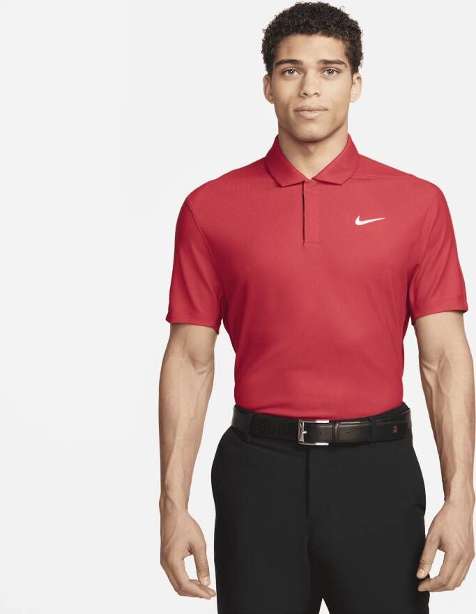 Nike Dri-FIT Tiger Woods Golfpolo voor heren Rood