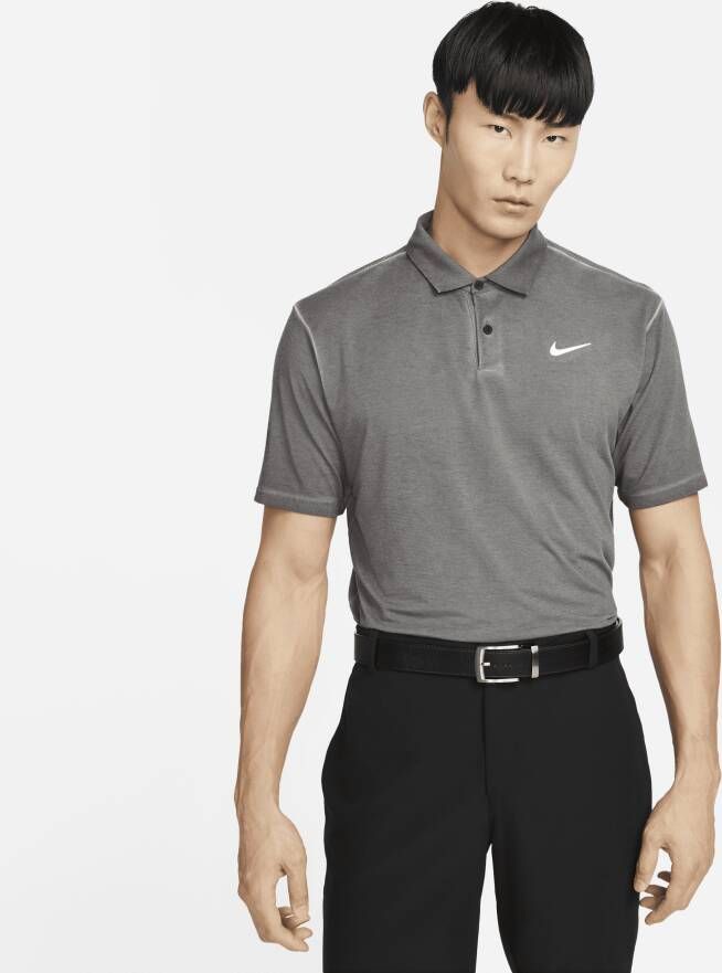 Nike Dri-FIT Tour Golfpolo met wassing voor heren Grijs