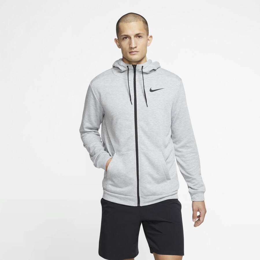 Nike Dri-FIT Trainingshoodie met rits voor heren Grijs