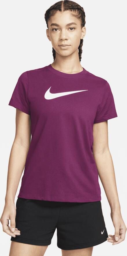 Nike Dri-FIT Trainingsshirt voor dames Rood
