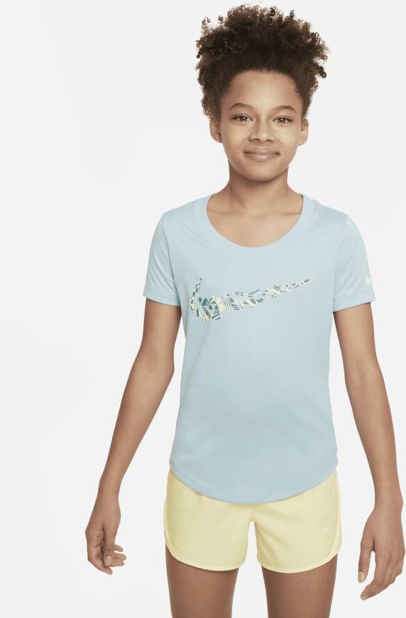 Nike Dri-FIT Trainingsshirt voor meisjes Blauw