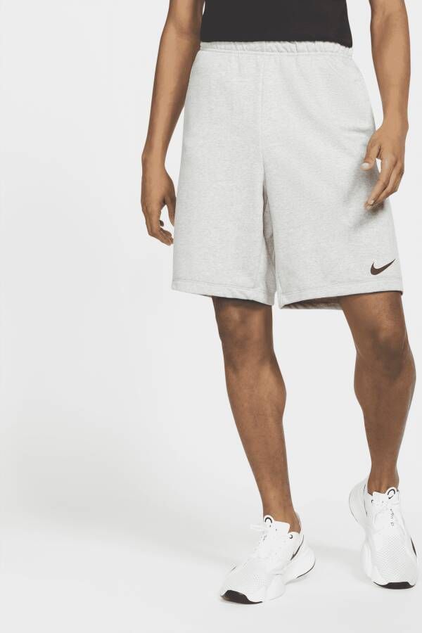 Nike Dry Dri-FIT fitnessshorts van fleece voor heren Grijs