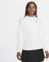 Nike Dri-FIT UV Advantage damestop met halflange rits Wit - Thumbnail 1