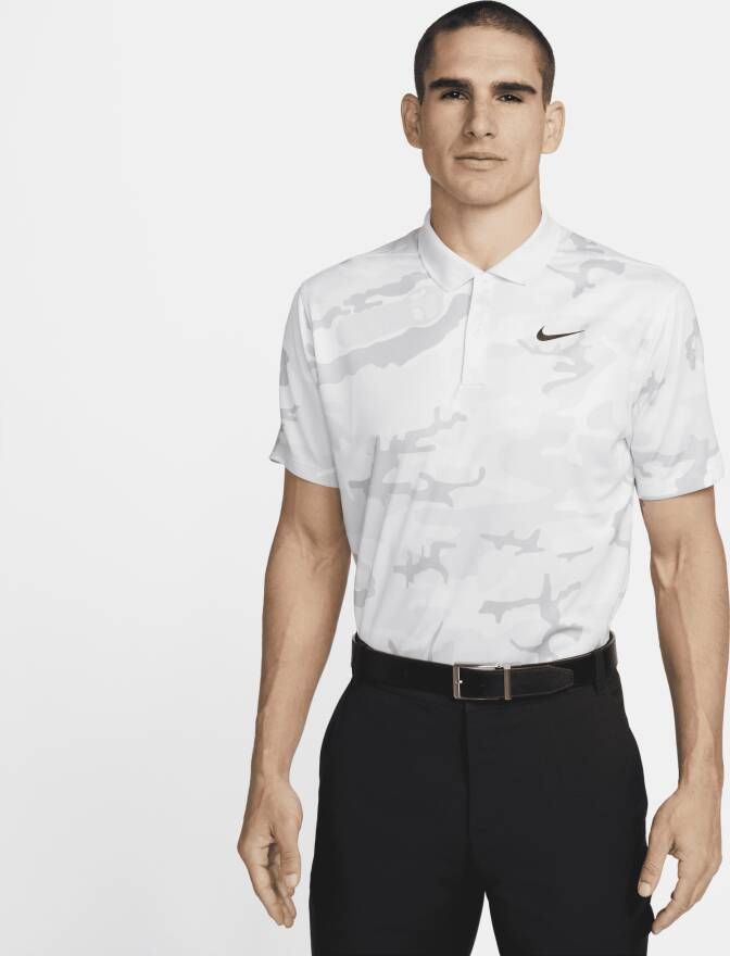 Nike Dri-FIT Victory+ Golfpolo met camouflageprint voor heren Grijs