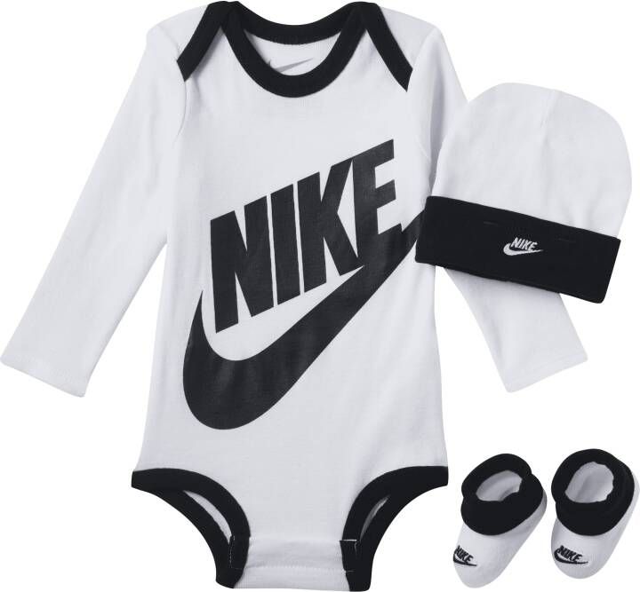 Nike Driedelige babyset (0-6 maanden) Wit