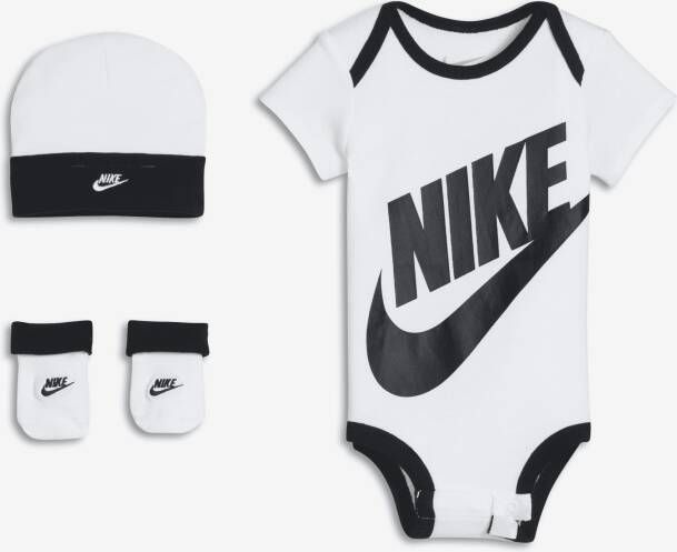 Nike Driedelige babyset (0-6 maanden) Wit