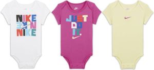 Nike driedelige rompertjesset voor baby's (3-6 maanden) Wit