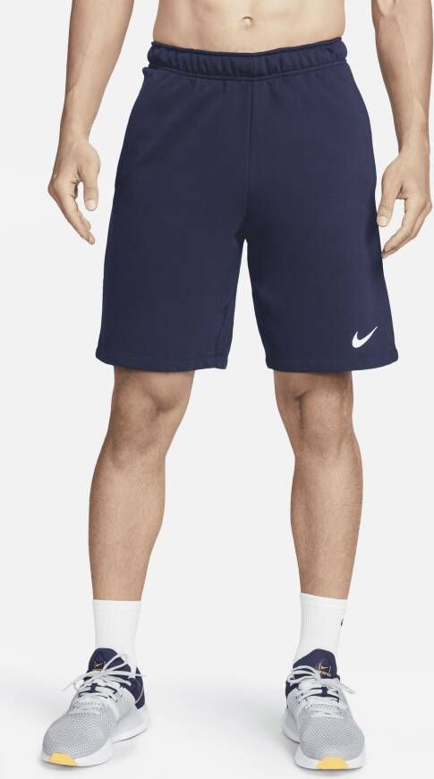 Nike Dry Dri-FIT fitnessshorts van fleece voor heren Blauw