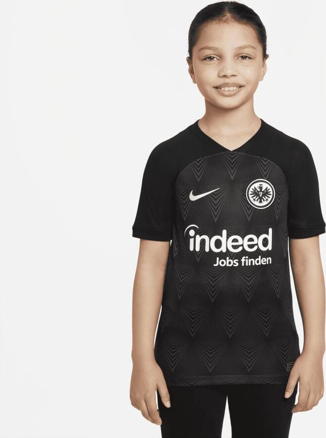 Nike Eintracht Frankfurt 2022 23 Stadium Uit voetbalshorts met Dri-FIT voor kids Zwart
