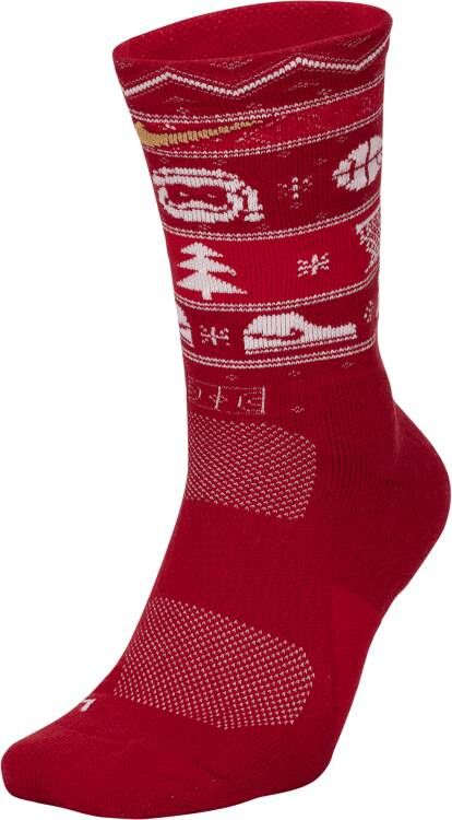 Nike Elite Christmas Crew sokken Rood