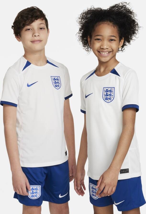 Nike Engeland 2023 Stadium Thuis Dri-FIT voetbalshirt voor kids Wit