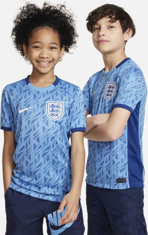 Nike Engeland 2023 Stadium Uit Dri-FIT voetbalshirt voor kids Blauw