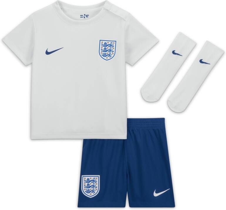 Nike Engeland 2023 Thuis Dri-FIT driedelig tenue voor baby's peuters Wit
