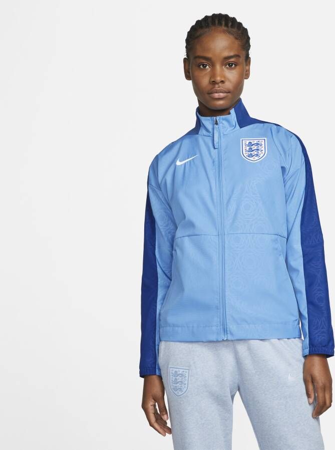 Nike England 2023 Lionesses Engeland Dri-FIT Anthem voetbaljack voor dames Blauw