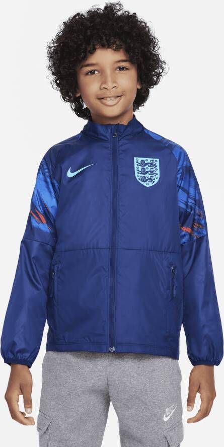 Nike Engeland Repel Academy AWF Voetbaljack voor kids Blauw