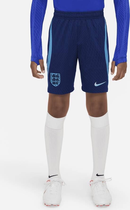 Nike Engeland Strike Dri-FIT knit voetbalshorts voor kids Blauw