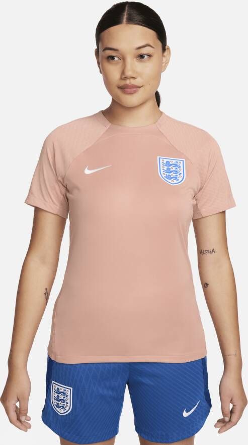 Nike England 2023 Lionesses Engeland Strike Dri-FIT knit voetbaltop voor dames Roze