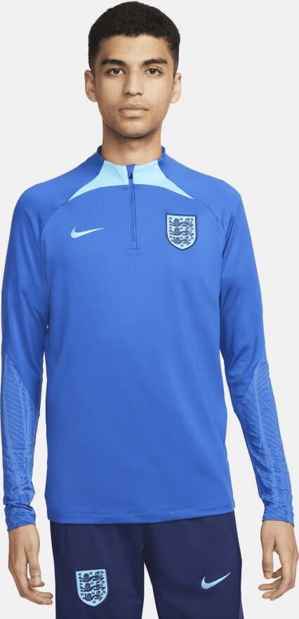 Nike Engeland Strike Dri-FIT knit voetbaltrainingstop voor heren Blauw
