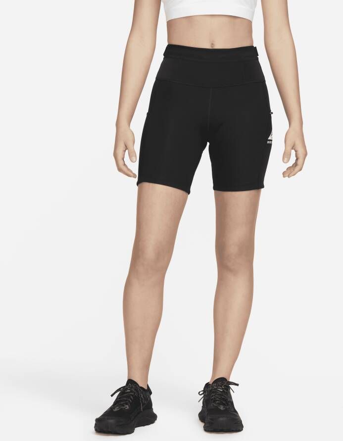 Nike Epic Luxe Strakke trailrunningshorts voor dames Zwart