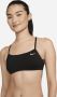 Nike Essential Bikinitop met racerback Zwart - Thumbnail 1