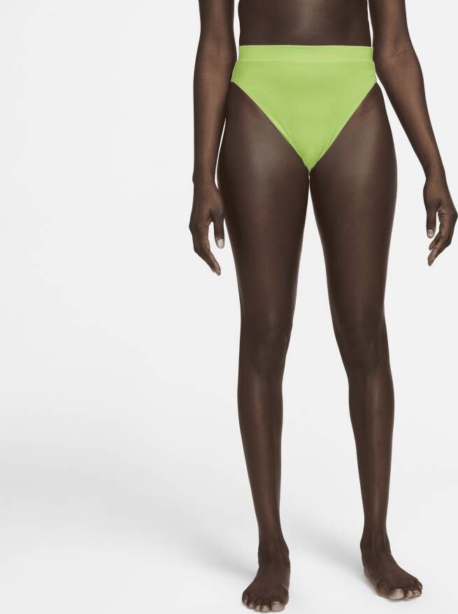 Nike Essential Zwembroekje met hoge taille voor dames Geel