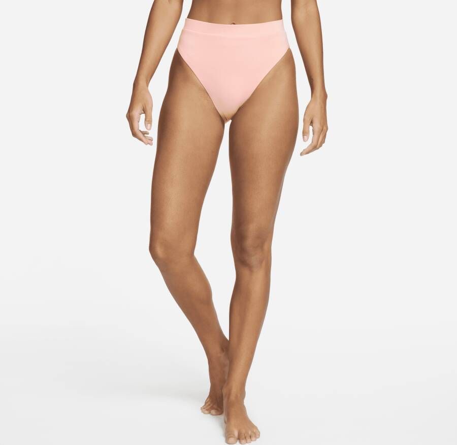 Nike Essential Zwembroekje met hoge taille voor dames Roze