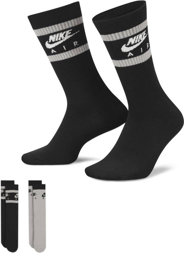 Nike Sokken met labelopschrift in een set van 2 paar