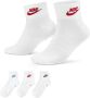 Nike Everyday Essential Ankle Socks (3 Pack) Middellang Kleding multi-color maat: 39-42 beschikbare maaten:39-42 - Thumbnail 2