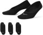 Nike Everyday Lightweight Footie trainingssokken voor (3 paar) Zwart - Thumbnail 2