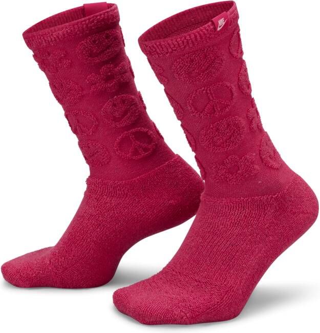 Nike Everyday Plus Crew sokken met demping (1 paar) Roze