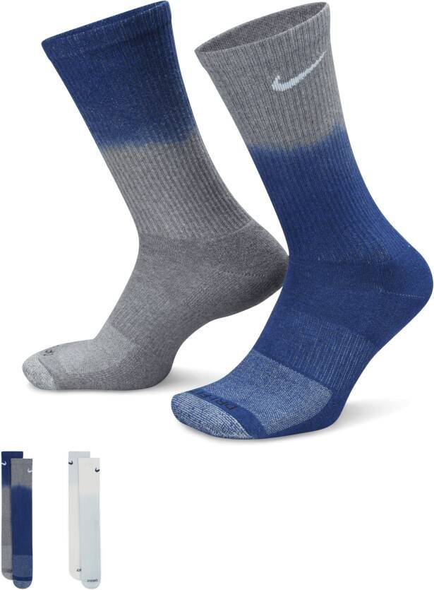 Nike Everyday Plus Crew sokken met demping (2 paar) Meerkleurig