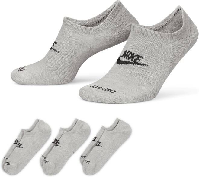 Nike Everyday Plus Cushioned Footie sokken Grijs