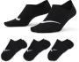 Nike Everyday Plus Lightweight Footie trainingssokken voor (3 paar) Zwart - Thumbnail 1