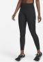 Nike Fast 7 8-legging met graphic halfhoge taille en zakken voor dames Zwart - Thumbnail 1
