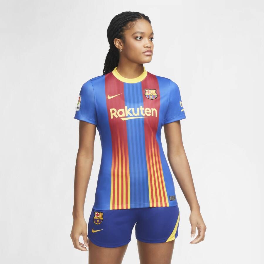 Nike FC Barcelona 2020 21 Stadium Voetbalshirt voor dames Blauw