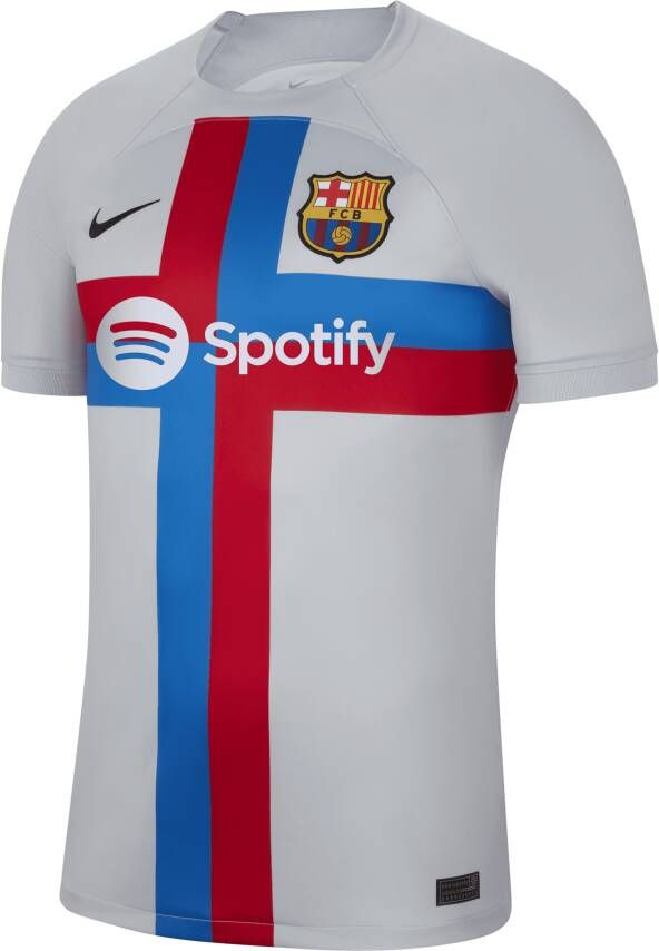 Nike FC Barcelona 2022 23 Stadium Derde voetbalshirt met Dri-FIT voor heren Grijs