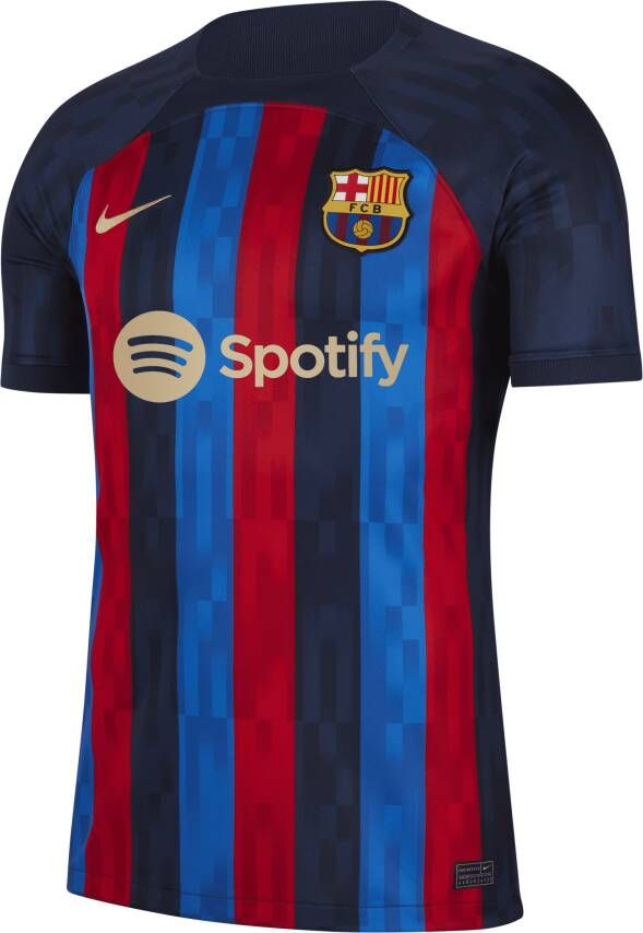 Nike FC Barcelona 2022 23 Stadium Thuis voetbalshirt met Dri-FIT voor heren Blauw