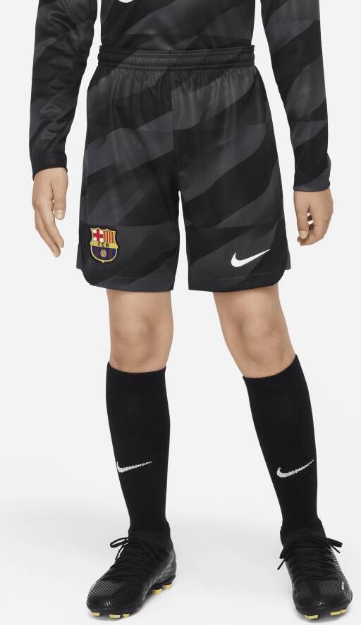 Nike FC Barcelona 2023 24 Stadium Goalkeeper Dri-FIT voetbalshorts voor kids Grijs