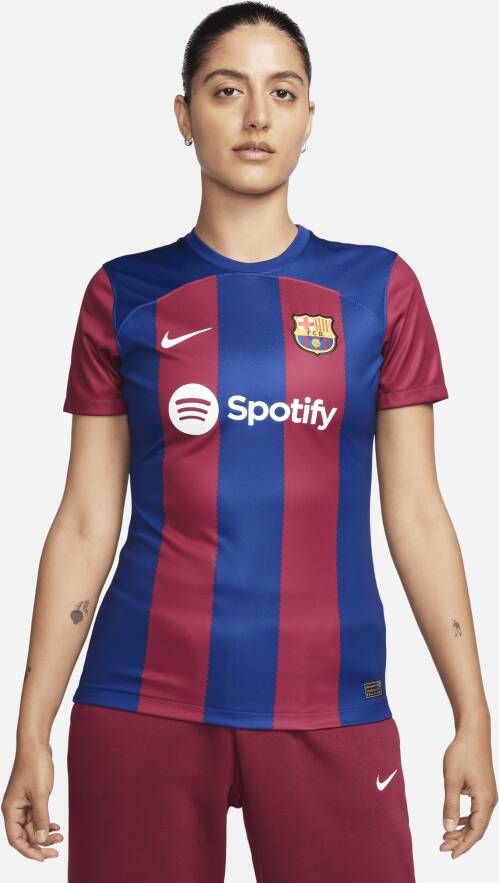 Nike FC Barcelona 2023 24 Stadium Thuis Dri-FIT voetbalshirt voor dames Blauw