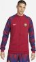 Nike FC Barcelona Academy Pro knit voetbaljack met rits over de hele lengte voor heren Rood - Thumbnail 1